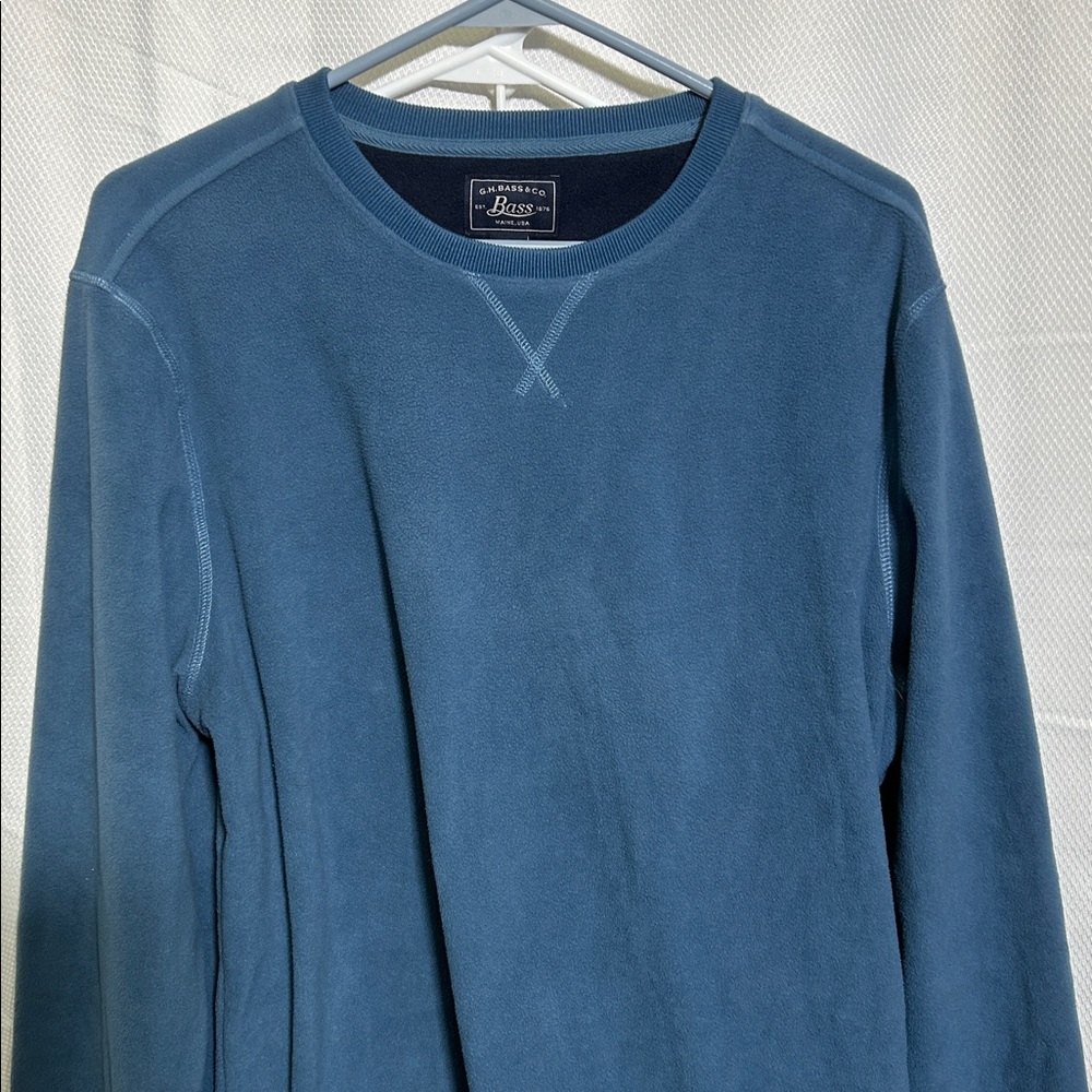 G.H. Bass & Co. Blue Crewneck Pullover